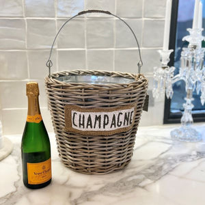 Rustique Rattan Champagne Ice Bucket
