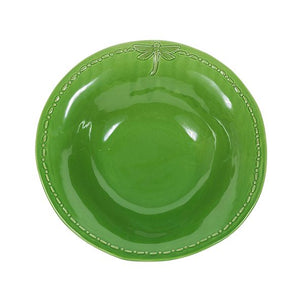 French Country Dragonfly Green Salad Bowl