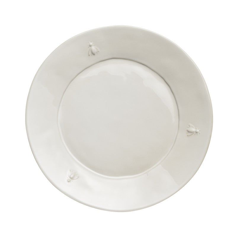 La Rochere - Bee Ceramic Dinner / Serving Plate - Ecru - SET OF 4
