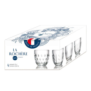 La Rochere - TROQUET ASSORTED TUMBLERS - Set of 4 - GIFT BOXED