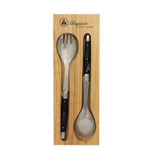 Laguiole by Louis Thiers Luxe Salad Servers - Black