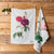 Empress - Redouté 'Rosa Galica' - Linen Tea Towel