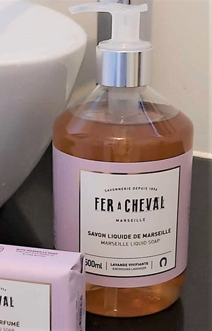 Marseille Liquid Soap Energising Lavender 500ml - Fer à Cheval