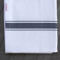 PURE Linen Tablecloth - Black Stripe - 180 X 320