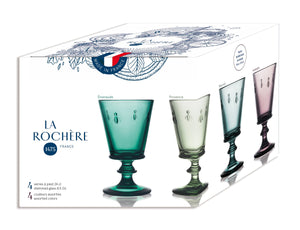 La Rochere - Bee Wine Glass - Set of 4 Assorted Colours