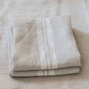 PROVENCAL LINEN TEA TOWEL – WHITE / BLANC