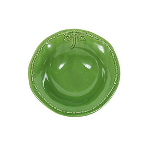French Country Dragonfly Green Cereal Bowls - Set of 4