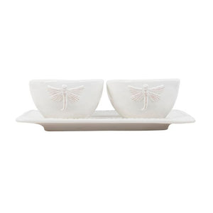 French Country Dragonfly Condiment Set