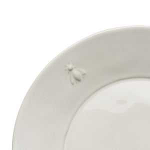 La Rochere - Bee Ceramic Dessert / Side Plate - Ecru - SET OF 4