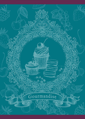 Gourmandise - Bleu Tea Towel
