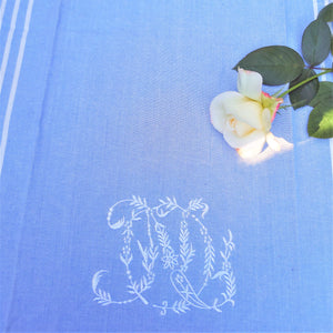Malmaison Monogram - Bleu Tea Towel