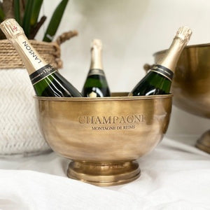 Champagne Bucket Antique Brass