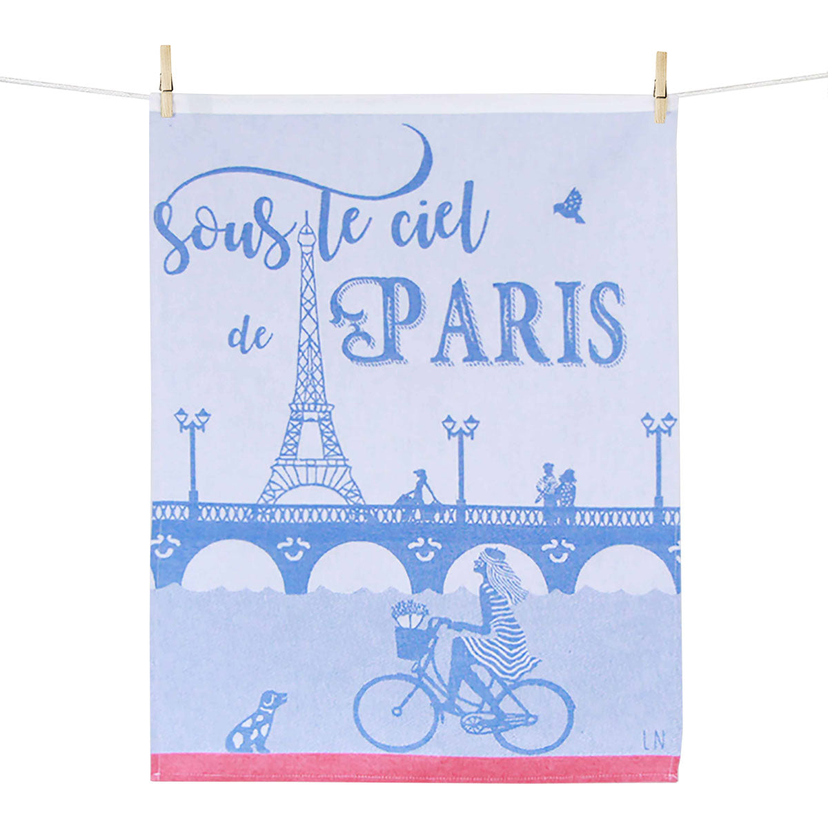 Tissage Moutet - Sous Le Ciel de Paris Tea Towel