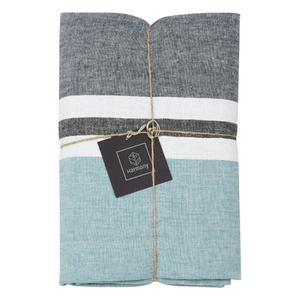 Trevise Linen Tablecloth - Bleu Stone Harmony Linen